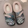 New Winter Beijing Cotton Shoes, Thickened Ethnic Middle-Aged and Elderly Soft-Soled Mother's Chinese Han Dynasty Embroidered Shoes for Women