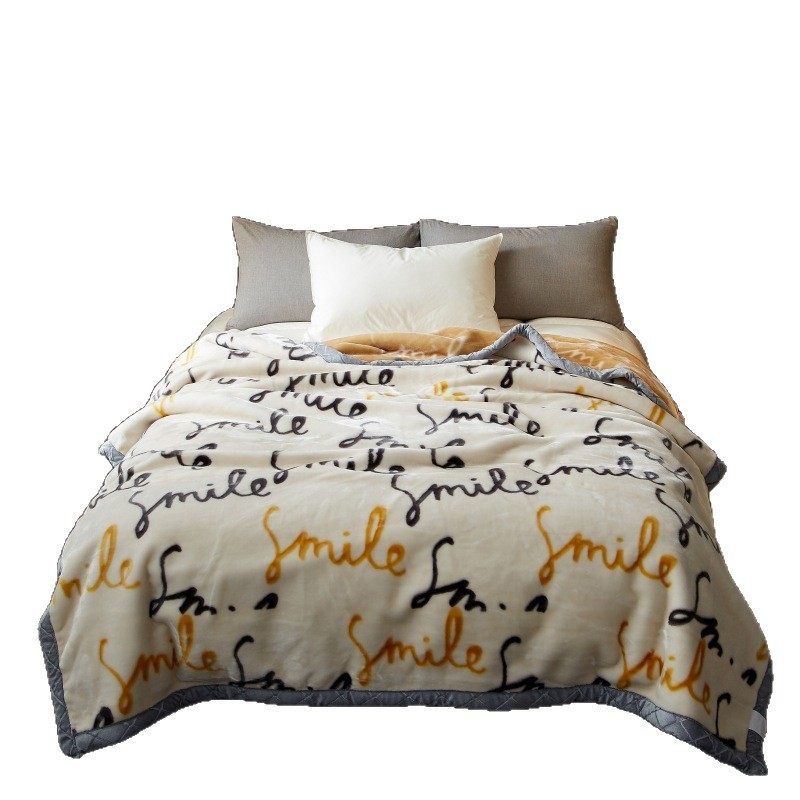 Raschel Blanket Winter Thickeneded Velvet Nap Blanket Bed Sheets Single Dormitory Student Coral Flannel Quilt