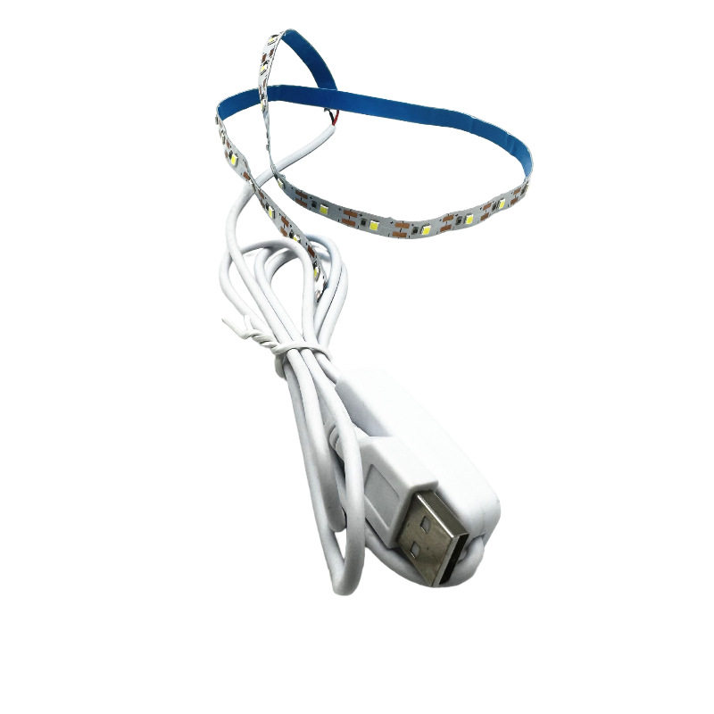 5v three-color variable light with 120 beads picture frame light with USB switch two-color cosmetic mirror gift box led