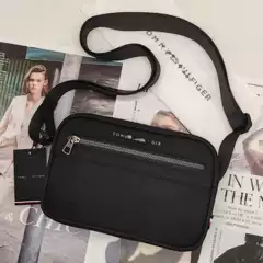2026 Tangjia New Model Men's Business Shoulder Bag for Outdoor Use, Foreign Trade Patchwork Fabric Casual Shoulder Crossbody Bag, Fashionable