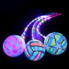 Internet celebrity stall luminous football flash basketball racket ball cordless fitness swing inflatable elastic ball children's toy