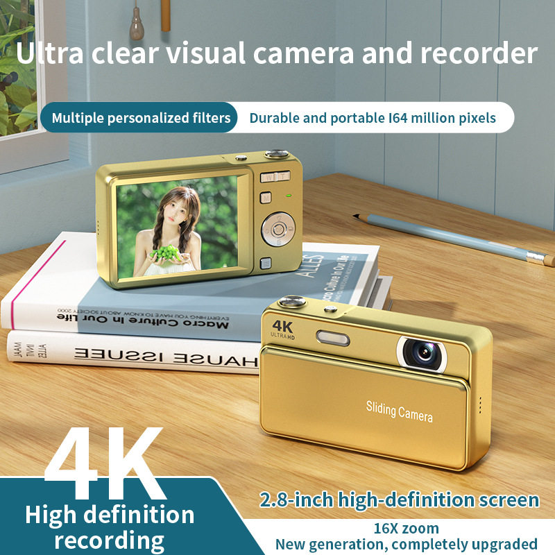 New M15 Slider Digital Camera Ccd Campus Camera Photo and Video One-Hour Student Mirrorless Camera Gift