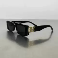 Paris BB0096 double B metal logo square sunglasses men and women personality handsome UV protection sunglasses UV400