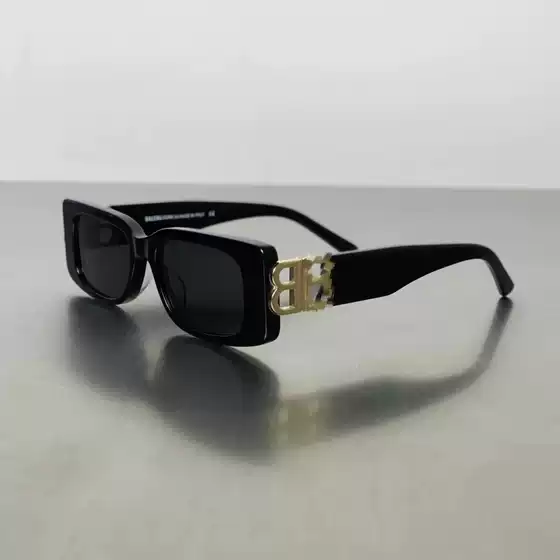 Paris BB0096 double B metal logo square sunglasses men and women personality handsome UV protection sunglasses UV400