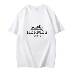Cross border summer new men's round neck T-shirt cultural shirt with letter print off shoulder sleeves loose casual short sleeved top