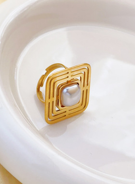 外贸珍珠项链美宸钛钢女