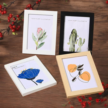 Photo Frames Wholesale Picture Frames Tabletop Hanging Photo Wall 5 Inch 6 Inch 7 Inch 8inch 10inch A4 Creative Simple Wooden Handmade