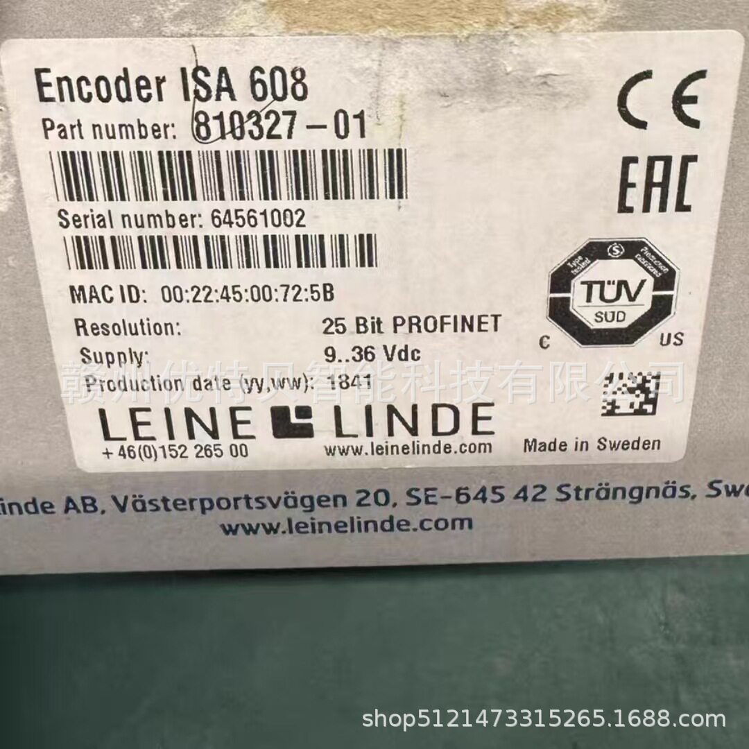 Совершенно новый кодировщик Linde ISA608 810327-01 на месте, в режиме реального времени, для продажи