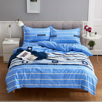 Bedding Sanding Four-piece Set Single Double Student Dormitory Bed Sheet Quilt Cover Pillowcase Kit Home Bedroom