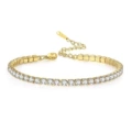 3mm gold titanium steel claw chain bracelet 17+5cm