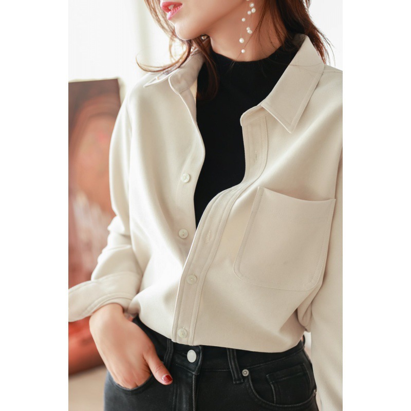 (Mới) Mã K0014 Giá 650K: Áo Sơ Mi Nữ Gutdo Dài Tay Hàng Mùa Xuân Thu Đông Dày Ấm Thời Trang Nữ Chất Liệu G02 Sản Phẩm Mới, (Miễn Phí Vận Chuyển Toàn Quốc).