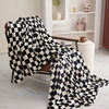 New Checkerboard Flannel Blanket Thickened Blanket Nap Blanket Foreign Trade Gift Blanket Wholesale