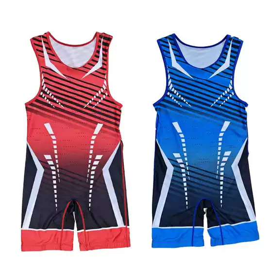 Wrestling Suit One-Piece Men's and Women's Children's Adult Weightlifting Suit Training Competition Wrestling Suit Weightlifting Suit Men's Plus Size Wrestling Suit