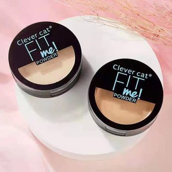 Cross-Border Export Specializes in Smart - Cat Double-Layer Powder, Setting Powder, Concealer Wet Powder, Loose Powder, Refreshing Powder