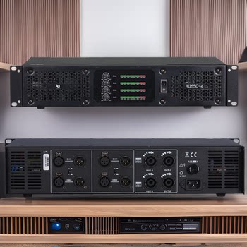 2U power amplifier professional power amplifier pure post-stage high-power stage performance conference room dual-channel digital power amplifier