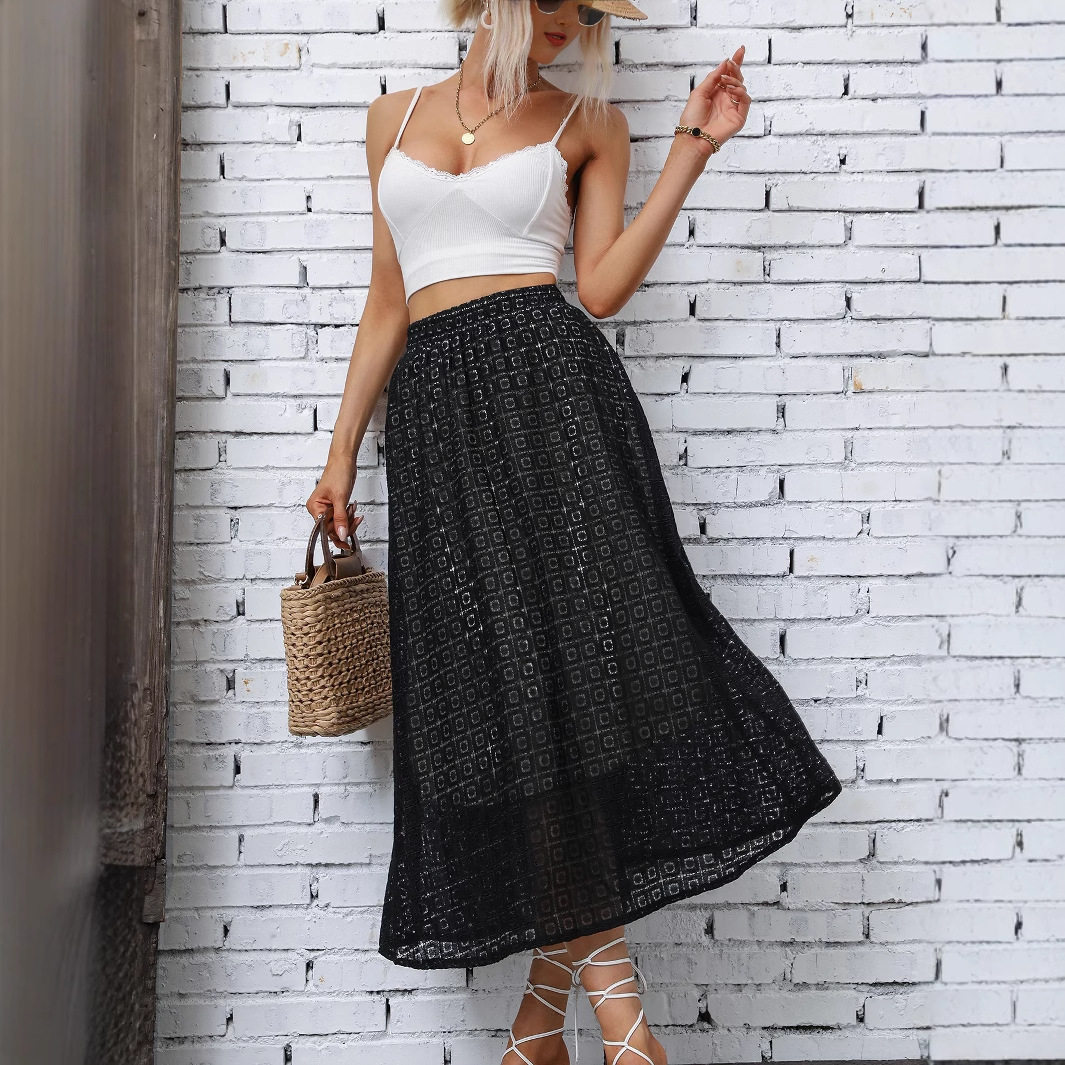 High Waisted Midi Skirt Elegant Style Casual Fit Trendy Design Perfect for Daily Wear Wholesale Available