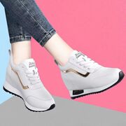 Height-Increasing Women's Sneakers for Petite Individuals, 2025 New Model, Wholesale Korean Style Thick-Soled White Sneakers, Br