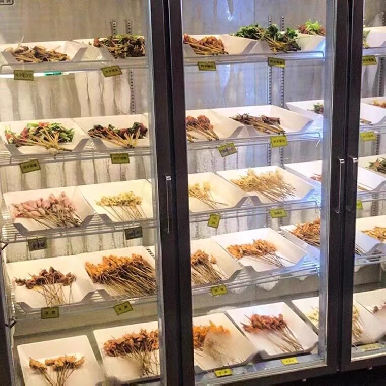 Melamine Skewer Plate Rectangular Plastic Tray Commercial Creative Hot Pot Restaurant Skewer Selection Display Plate Fried Skewer Plate