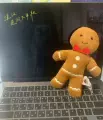 Men's gingerbread man pendant