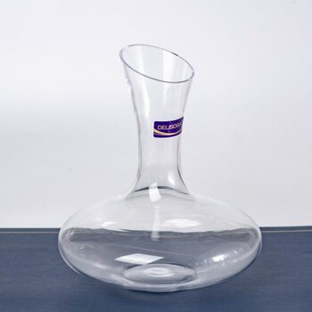 Deli decanter lead-free glass manufacturers transparent wine wine dispenser oblique restaurant wine jug long neck wine wholesale