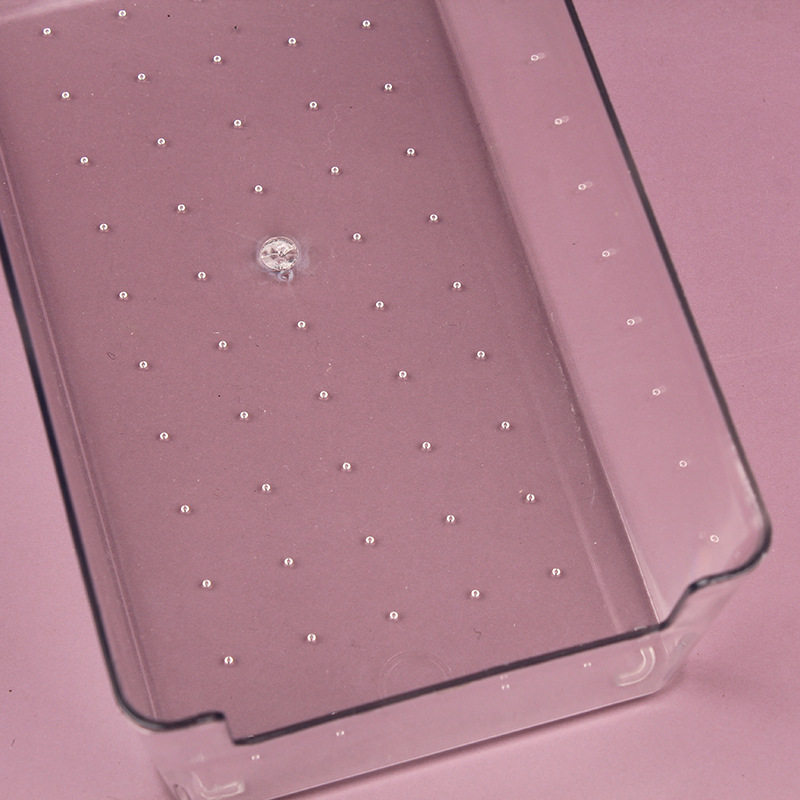 Office Desktop Storage Box Transparent PET Jewelry Box Cosmetic Finishing Basket Small Storage Basket Drawer Classification Box