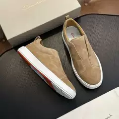 Cross-Border Big Brand New Casual Leather Shoes, Comfortable and Breathable Genuine Leather Loafers for Men, Soft Sole, Flat Heel, Solid Color Business