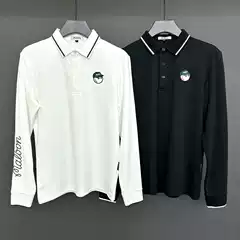 2025 New Arrival Men's Fall Golf Long-Sleeve Quick-Dry Fashion Polo Shirt Casual Sporty Classic Collar