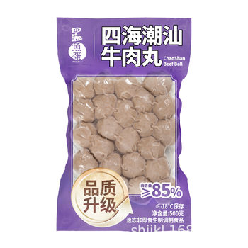 Sihai Chaoshan Flavor Beef Balls Sihai Fish Egg Brand Edge Stove Hot Pot Material Malatang Material 500 g/Bag