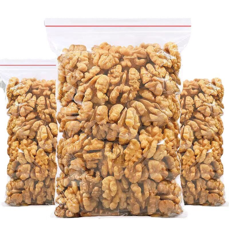 New Walnut Kernels 500g Xinjiang Paper-Skinned Walnut Kernels Original Flavor Large Walnuts Bulk Peeled Raw Walnuts Snacks for Pregnant Women