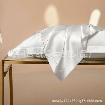 Cross-border e-commerce manufacturers supply imitation silk pillowcases Amazon AliExpress satin solid color pillowcases wholesale