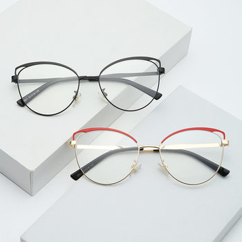 Cross-border Trendy New Anti-blue Color-changing Glasses Women's Personalized Matching Artistic Retro Myopia Glasses Frame for Men