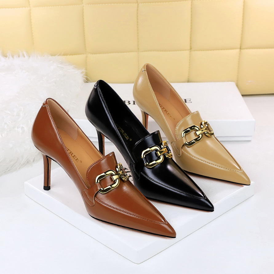 (Mới) Mã L0007 Giá 700K: Giày Cao Gót Nữ Huryan Mũi Nhọn Gót Nhọn Phong Cách Âu Mỹ Giày Dép Nữ Chất Liệu G02 Sản Phẩm Mới, (Miễn Phí Vận Chuyển Toàn Quốc).