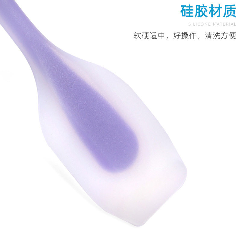 Translucent Silicone Scraper Oil Brush One-piece Cake Cream Stir Spatula Spatula Blade Barbecue Brush Baking Supplies