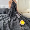 Tuscan Blanket Imitation Rabbit Bubble Fleece Double-Sided Thickened Office Nap Blanket Sofa Fluffy Nordic Style
