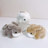Original Plush Cute Realistic Mimi Rabbit Plush Keychain Bag Charm Small Rabbit Doll Pendant Gift