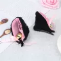 A pair of black bell ear hairpins