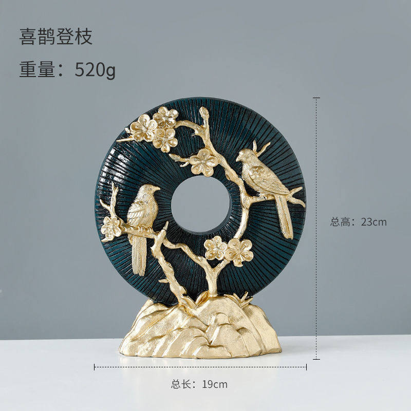 新中式高档酒柜装饰品餐边柜摆件客厅创意家居饰品室内软装装饰