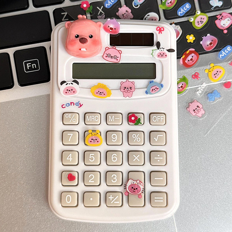 计算器创意可爱卡通学生办公文化用品高颜值迷你便携计算机批发