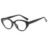 New Retro Cat's Eye Round Face Glasses Anti-Blue Light Glasses Frame Student Flat Light Can be Configurable for Women's Shake Voice Live