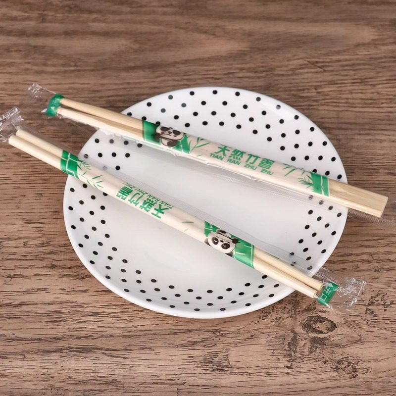 Disposable Chopsticks Restaurant Special Round Chopsticks Take-out Fast Food Packaging Commercial Independent Packaging Convenient and Hygienic Bamboo Chopsticks