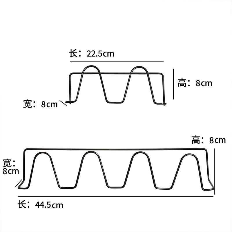 Summer hot sale bathroom slippers storage rack cross-border slippers rack punch-free wall-mounted bathroom storage shoe rack