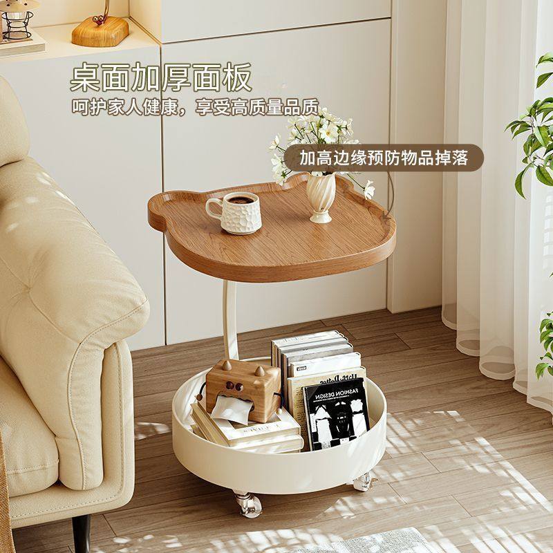 Cream Sofa Living Room Coffee Table Mobile Small Table Home Modern Simple Creative Side Shelf Bedside Table