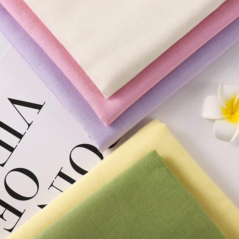 100% Cotton Lining Fabric, Bali Yarn 9088, Plain Combed Cotton Fabric, 60 Children's Clothing Fabric Remnants, Hanfu Dress Lining Material
