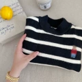 Nt595-black stripes [plus velvet]