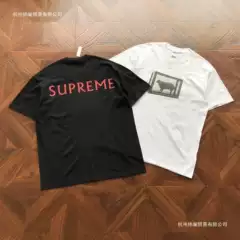 Top Version Supreme Goat Print American-Style Heavyweight Cotton T-Shirt, Multi-Pattern Couple Short-Sleeve Shirt