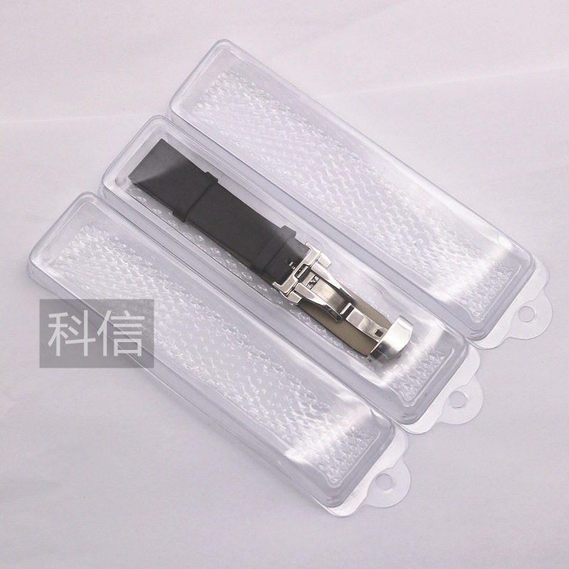 Factory direct PVC transparent box PET plastic colorless packaging box storage box blister watch belt box