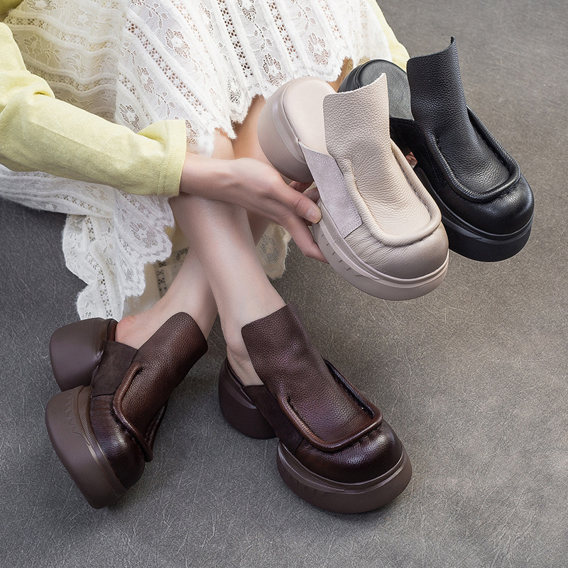 Giày Dép Lê Nữ Hàng Mùa Hè Phục Cổ Cổ Điển