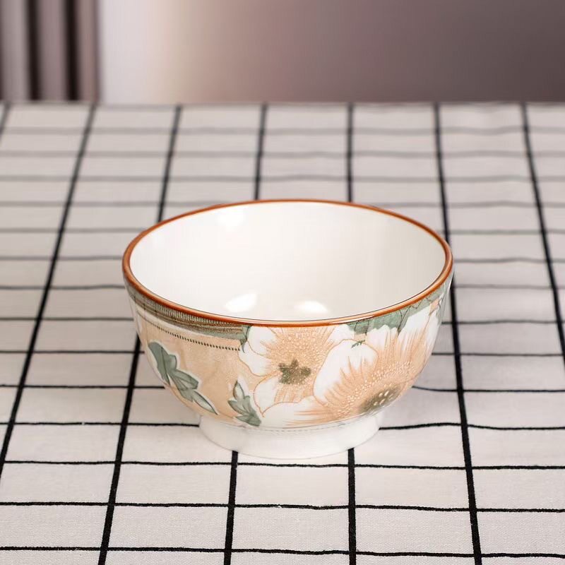 Camellia Ceramic Bowl, Plate, and Spoon Set Gift Box, Bowl and Plate Set Gift Box, Opening Event Gift, Business Gift