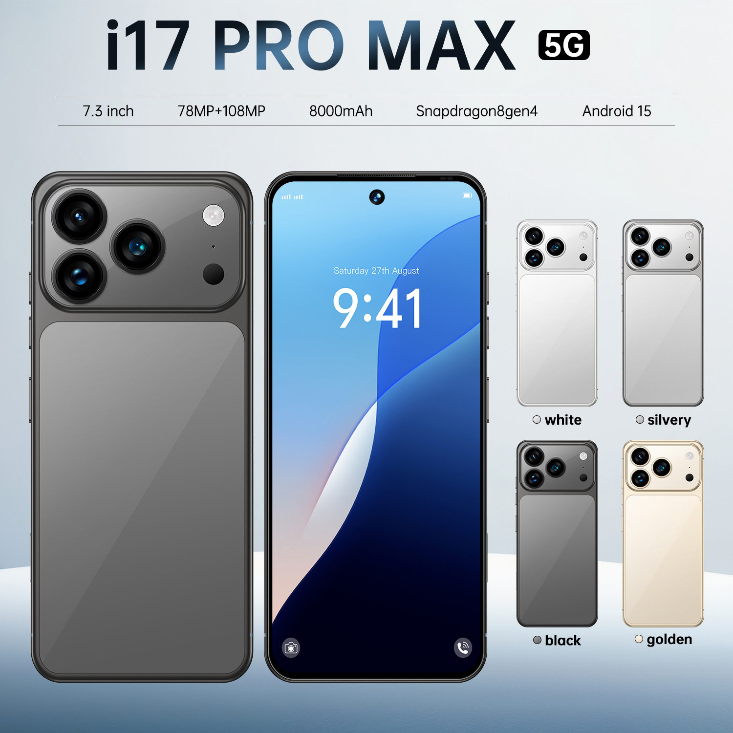 爆款i17 Promax大屏4g网络6.6英寸智能手机热销数码跨境爆款厂家