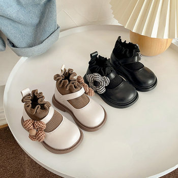 Baby Toddler Shoes Soft Sole 2025 Autum New Baby Girl Princess Shoes Feiwei Girls Small Leather Shoes Toddler Shoes
